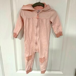 Carter’s size 12M light pink striped onesie